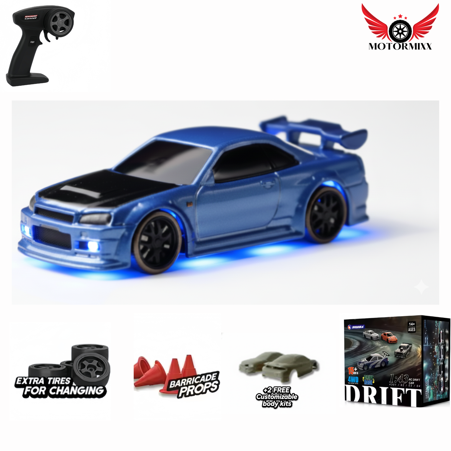 Mini V2 RC Drift Car By MotorBoyz