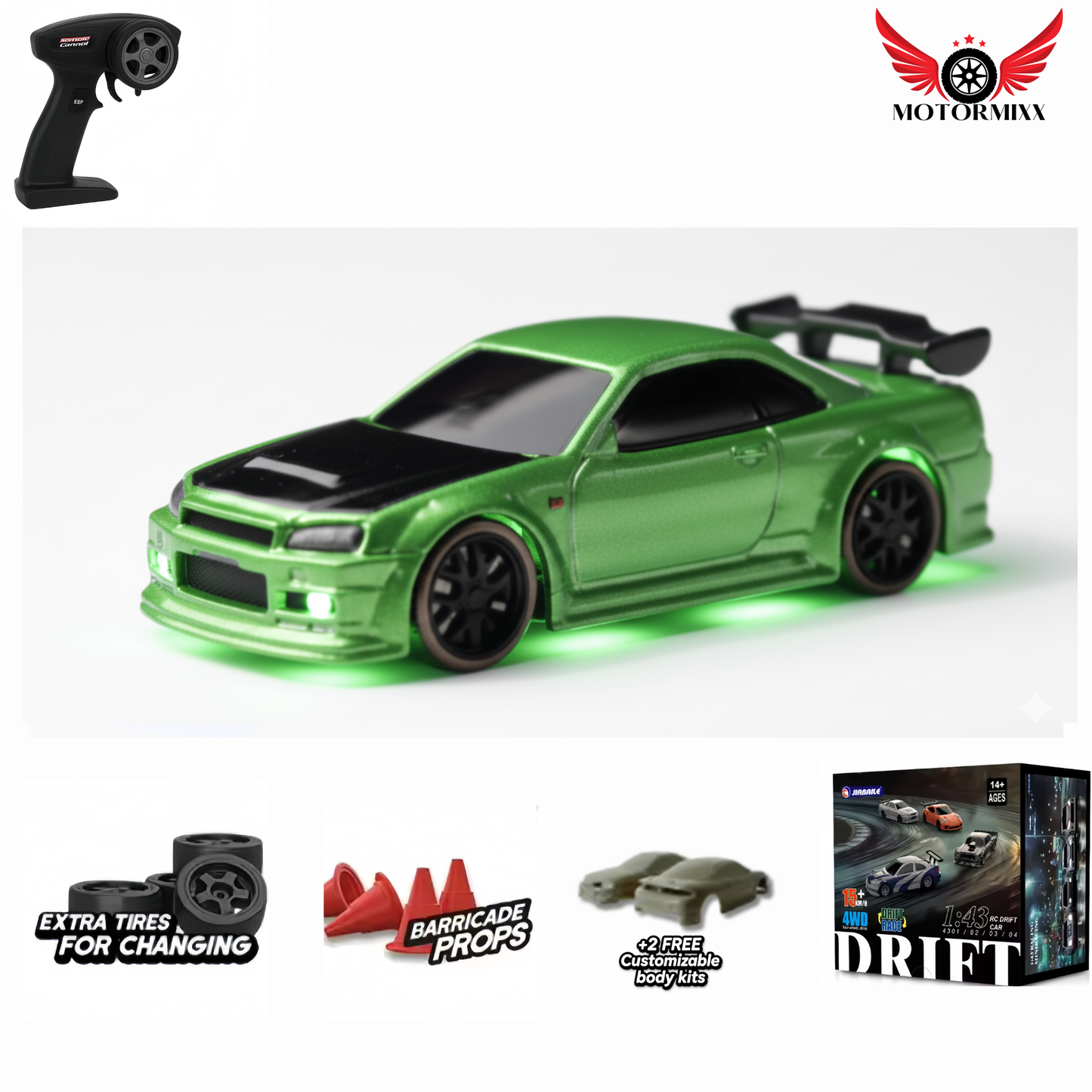 Mini V2 RC Drift Car By MotorBoyz
